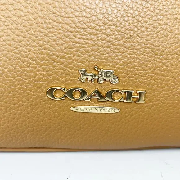 Coach NWT Ellie File Pebbled Leather Crossbody Bag C1648 in Light Saddle
